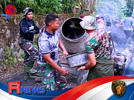 Gotong Royong TNI-Rakyat Perkuat Infrastruktur Desa di Kulon Progo