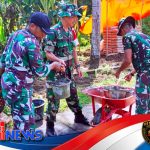 Kapten Heri Purnomo Awasi Ketat Pembangunan Rabat Beton TMMD di Kulon Progo