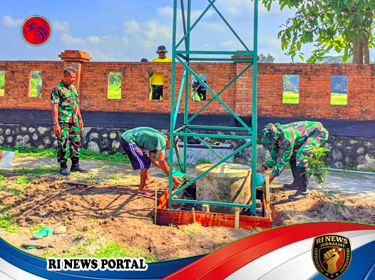 Lima Sumur Bor TMMD TNI Hadir di Kalurahan Sidoharjo