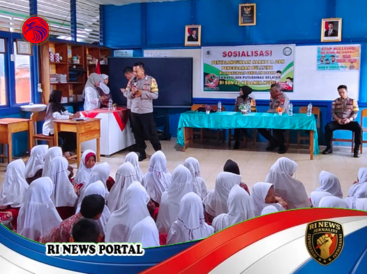 Polsek Putussibau Selatan Gencar Sosialisasi Cegah Narkoba dan Bullying Sejak Usia Dini