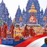Ribuan Umat Buddha Gelar Sujud Tiga Langkah di Candi Sojiwan