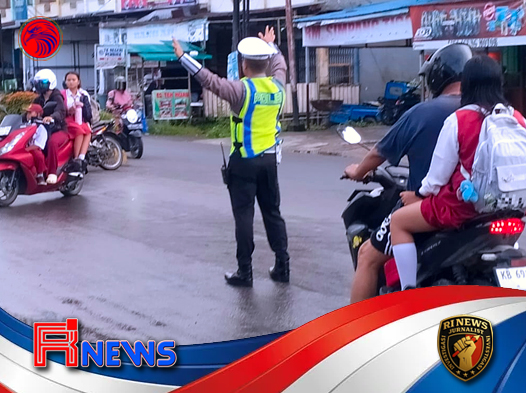Satlantas Polres Melawi Gelar Operasi Pagi Cegah Pelanggaran Lalu Lintas di Nanga Pinoh