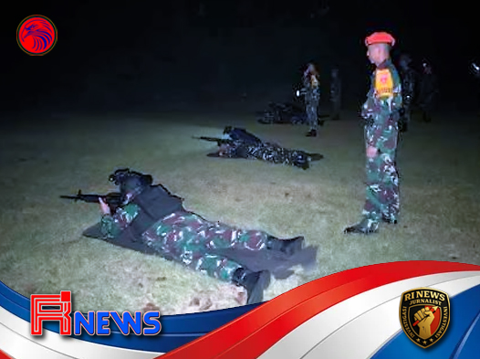 Korpasgat TNI AU Asah Ketangguhan Malam Hari