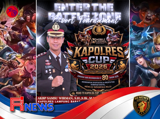 Polres Lampung Barat Gelar Turnamen Esports Mobile Legends Kapolres Cup 2026