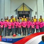 Polsek Putussibau Selatan Gelar Bakti Religius di Gereja Santo Bonaventura