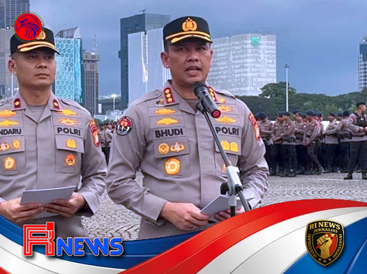 Ribuan Personel Gabungan Amankan Aspirasi Mahasiswa di Jakarta Pusat