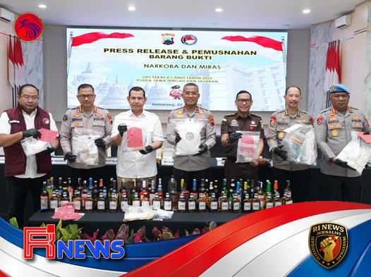 Polda Jateng Gempur Narkoba dan Miras Ilegal