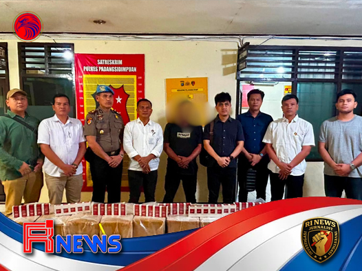 Polres Padangsidimpuan Limpahkan Kasus Rokok Ilegal Beserta Pelaku ke Bea Cukai Sibolga