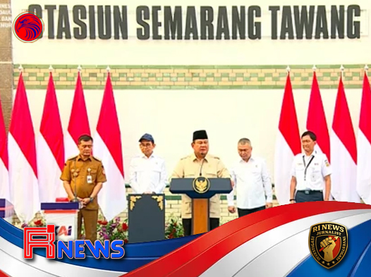 Presiden Prabowo Resmikan Revitalisasi Stasiun Semarang Tawang