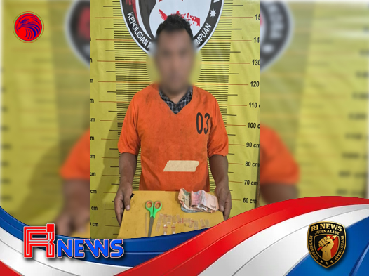 Residivis Sabu Ditangkap di Depan Indomaret