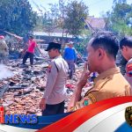Respons Sigap Polisi Padamkan Kebakaran Rumah di Eromoko