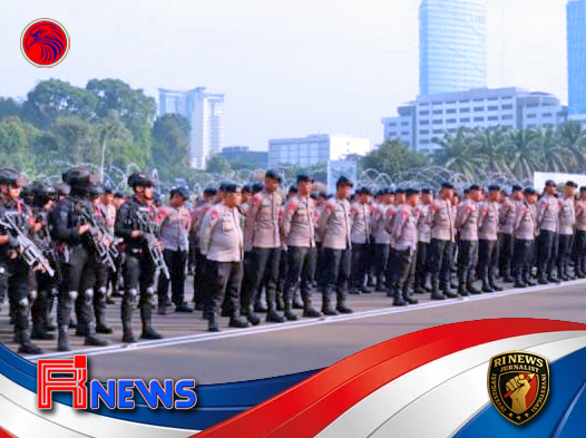 Ribuan Aparat Dikerahkan Amankan Aksi Dukungan Program Makan Bergizi Gratis di Jakarta Pusat