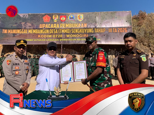 Sinergi TNI-Rakyat yang Menggerakkan Pembangunan Desa di Pelosok Wonogiri