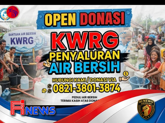 Bantuan Air Bersih KWRG Ringankan Beban Warga Rongkop-Girisubo di Tengah Kemarau