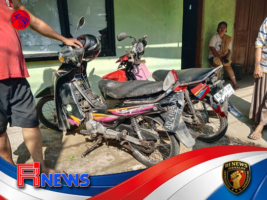 Kecelakaan Honda Supra dan Suzuki Smash di Dusun Kasihan
