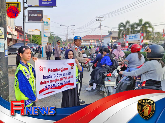 Pagi Semangat Nasionalisme Mengalir di Jalan Juang Melawi
