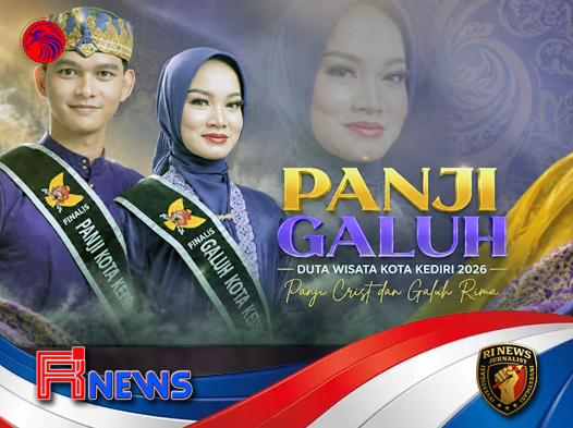 Panji Cristnorik dan Galuh Rima Shofika Putri Dinobatkan sebagai Duta Wisata Panji Galuh Kota Kediri 2026