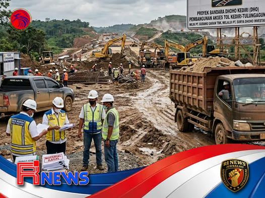 Penyidik Kejari Kediri Dalami Dugaan Material Tambang Ilegal di Proyek Tol Kediri–Kertosono