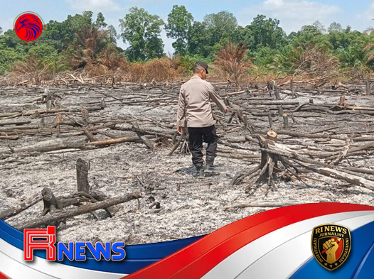Polres Melawi Intensifkan Ground Check Titik Api di Tengah Cuaca Cerah Berawan