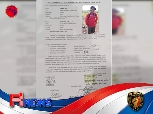 Praktik Ilegal Perdagangan Lahan Hutan Negara di Pesisir Selatan