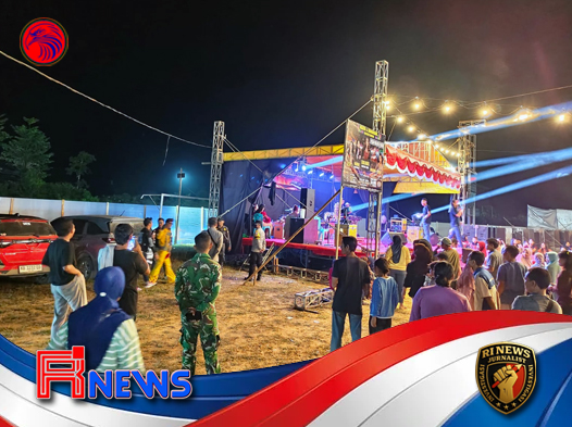 Ratusan Masyarakat Kecamatan Sokan Antusias Menyaksikan Hiburan Rakyat Pasar Malam Desa Sepakat