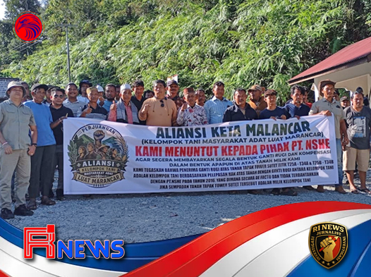 Ribuan Tuntutan Ganti Rugi Lahan SUTET, Aliansi Petani Adat Marancar Gelar Aksi Empat Hari di Gerbang PLTA Simarboru