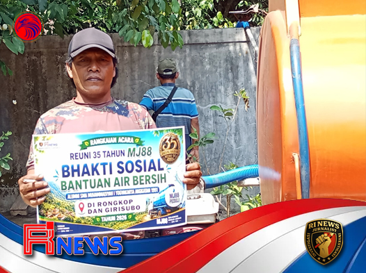 SMA Muhammadiyah 1 Yogyakarta Angkatan 1991 Rayakan HUT RI ke-81 dengan Bantu Warga Kering di Gunungkidul