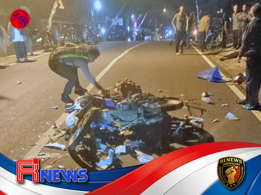 Tabrakan Depan antara Dua Yamaha Malam Hari yang Mengingatkan Ancaman Kondisi Jalan Gelap
