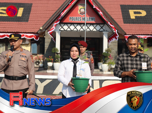 Tradisi Ulang Tahun Personel Polres Melawi yang Menanam Manfaat