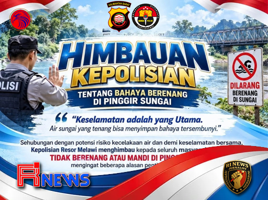 Kapolres Melawi Imbau Warga Tingkatkan Kewaspadaan di Sekitar Sungai Demi Cegah Kecelakaan Air Menyengat