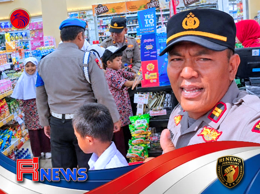 Kapolsek Padangsidimpuan Hutaimbaru Hadirkan Anak-Anak SLB ke Alfamidi