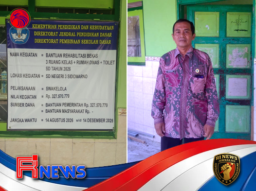 Pemerintah Pusat Revitalisasi SDN 3 Sidowarno Wonosari