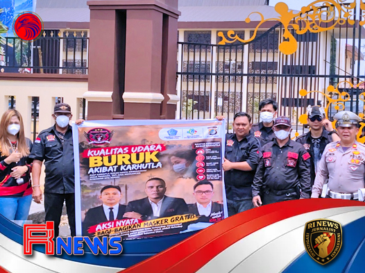 GTI Bagikan Masker Gratis di Jantung Kota Manado