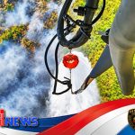Heli Super Puma TNI AU Disiagakan di Lereng Lawu