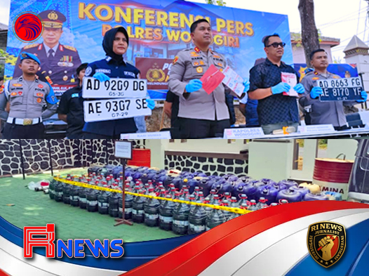 Jajaran Polres Wonogiri Mengungkap Jaringan Penyalahgunaan Pertalite Bersubsidi