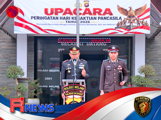 Kapolres Melawi AKBP Askhabul Kahfi Memimpin Peringatan Hari Kesaktian Pancasila