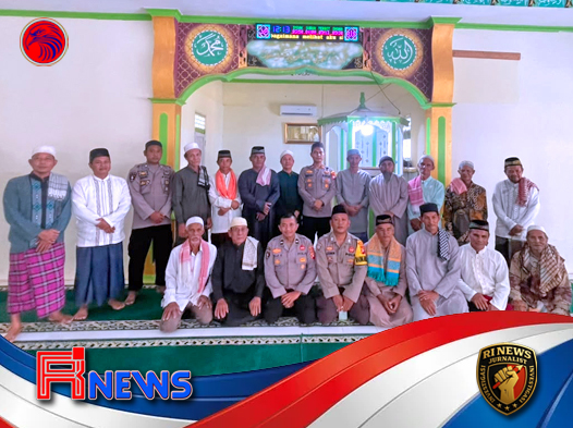 Kapolsek Ella Hilir Ajak Jamaah Masjid Hidayatullah Jaga Keamanan Malam Hari