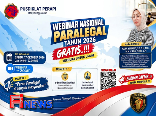 PUSDIKLAT PERAPI Buka Akses Ilmu Hukum Gratis untuk Seluruh Lapisan Masyarakat