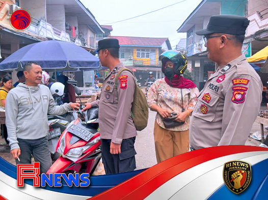 Patroli Dialogis di Pasar Sayur Nanga Pinoh