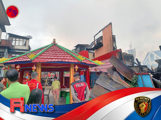 Polres Melawi Siagakan Personel 24 Jam di Lokasi Kebakaran Ruko dan Rumah Ibadah