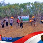 Polsek Nanga Pinoh Bersama Poktan Laman Beringin II Tanam Jagung Hibrida