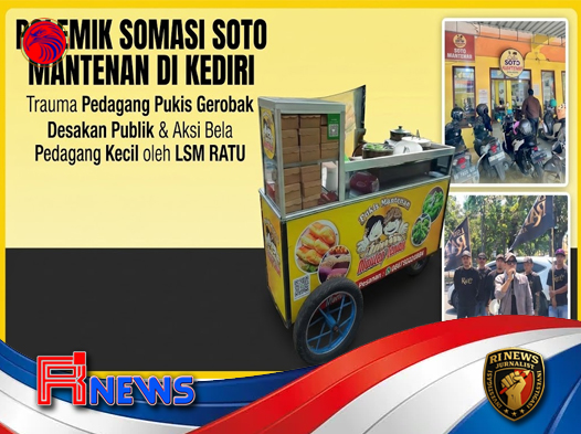 Somasi Makanan Soto Mantenan ke Pedagang Pukis Gerobak